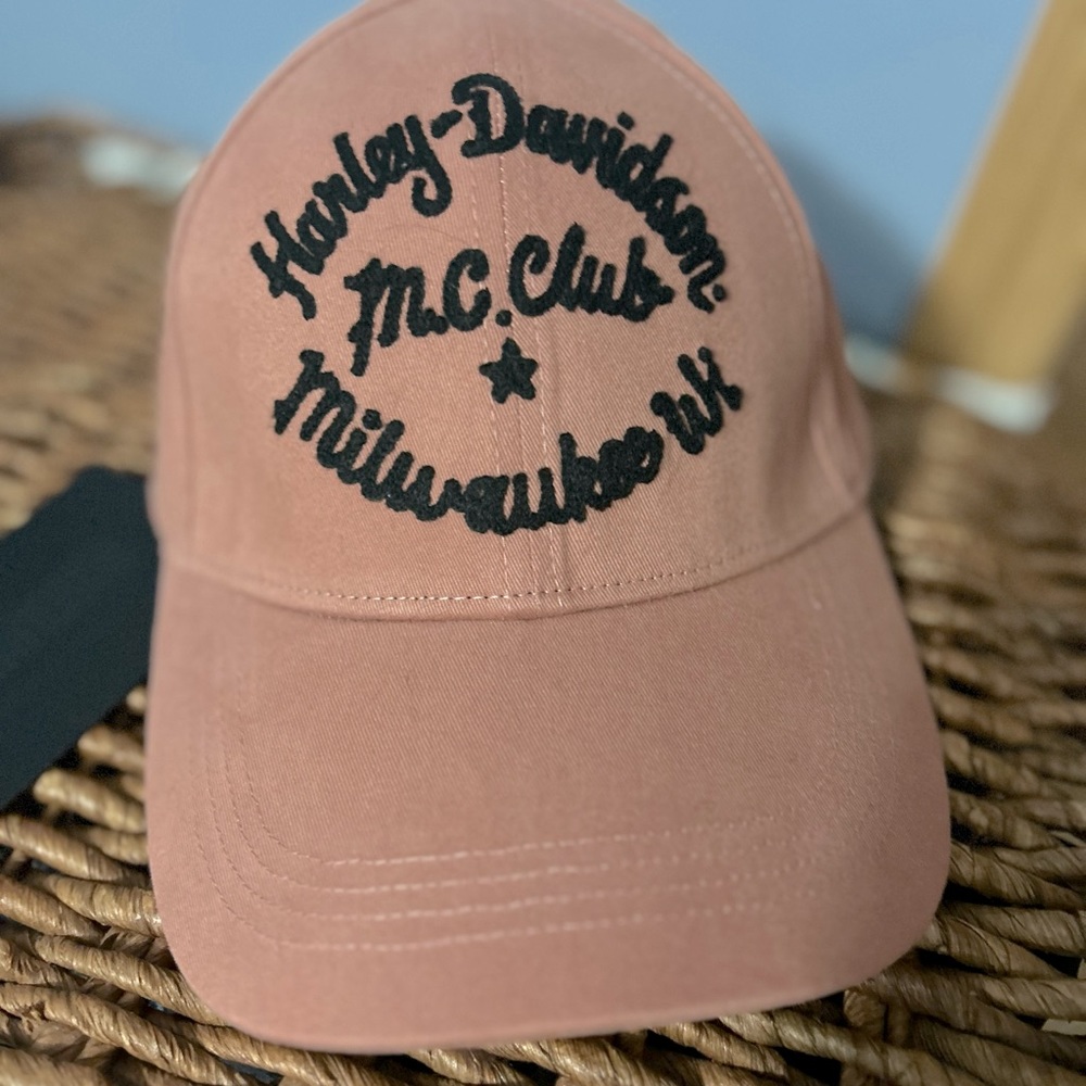 Harley Davidson Hat pale pink women's